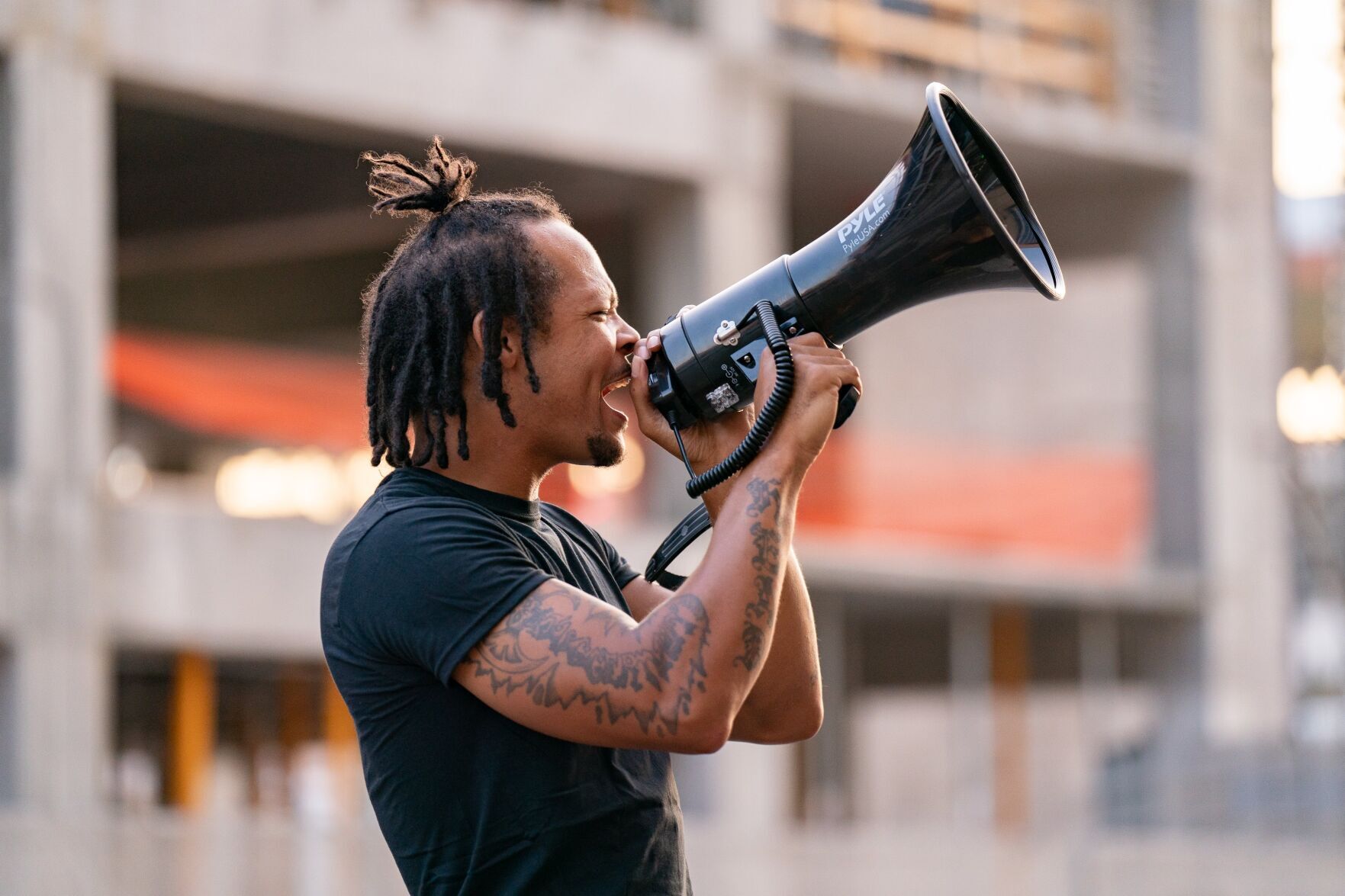 Darryl Ross protest at St. Louis police headquarters